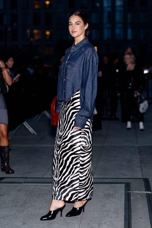 Shailene Woodley at Khaite NYFW show, September 2025 1