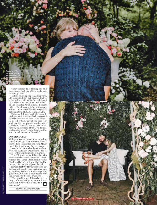 Taylor Swift and Travis Kelce in Hello Magazine, September 2025 1