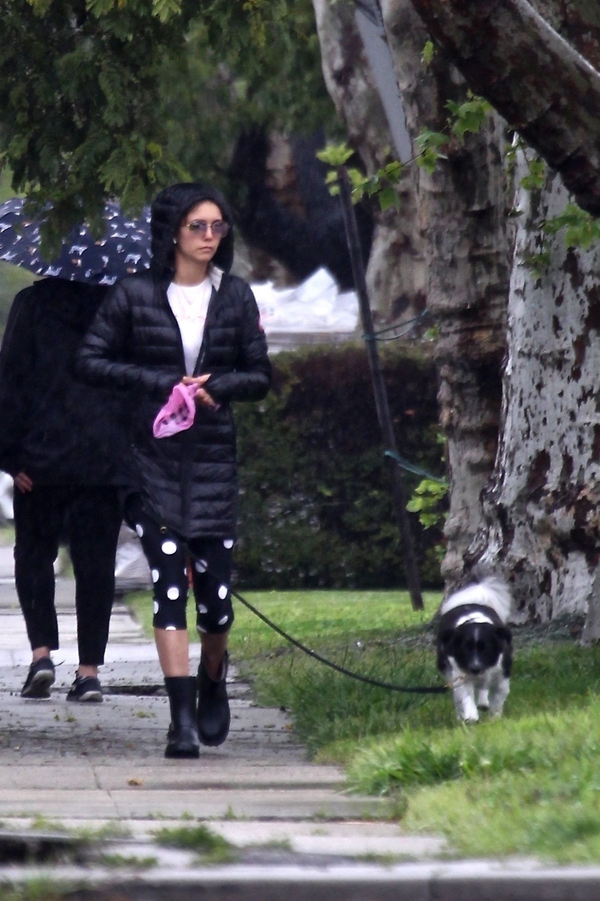 Nina Dobrev walk with her dog out in West Hollywood 2020/04/11 - Celebskart