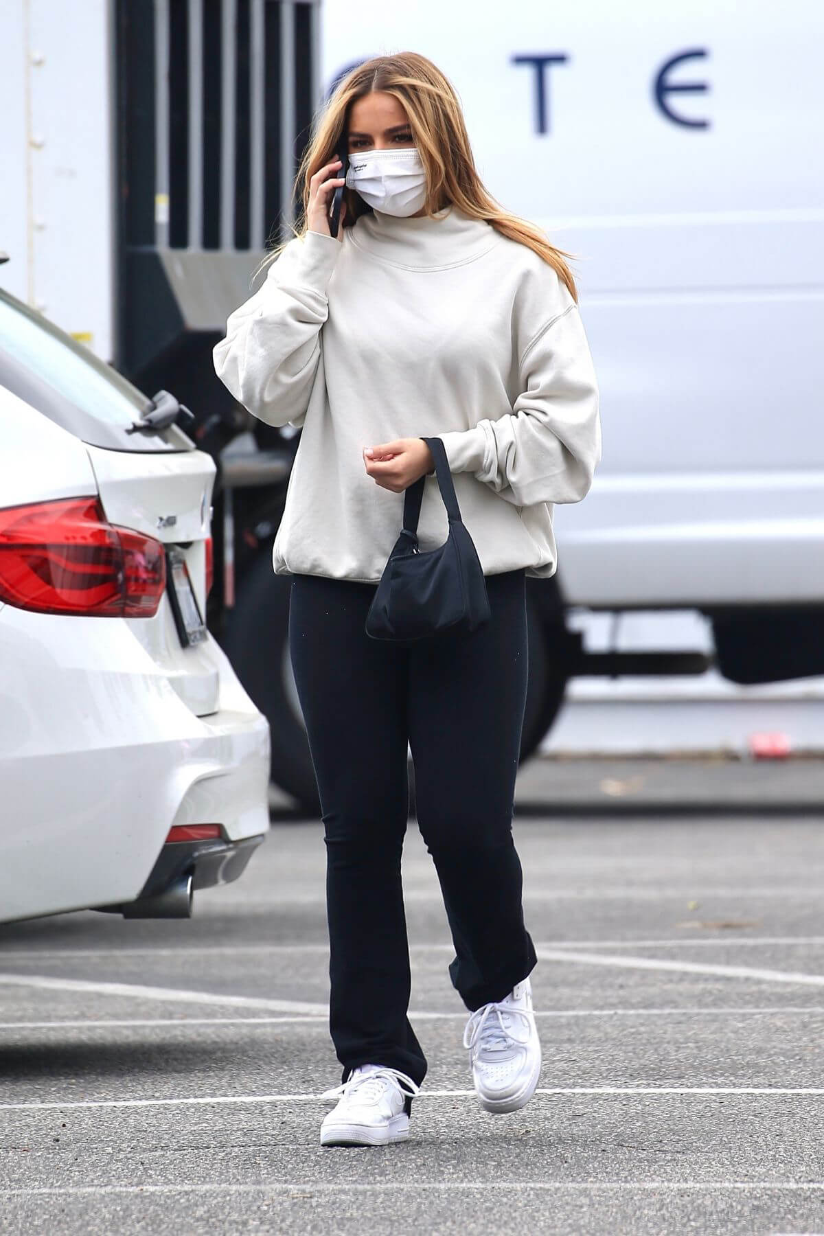 Addison Rae is Seen Leaving Sunset Towers in West Hollywood 03/25/2021